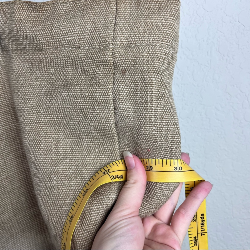 Anine Bing Saffron Large Linen Tote Travel Handbag Purse - Picture 16 of 16